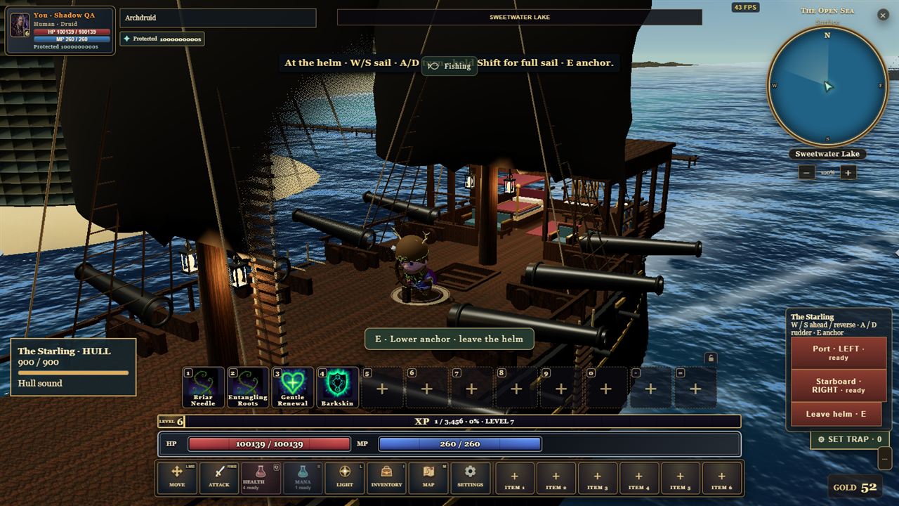 A hero at the ship's helm while sailing
